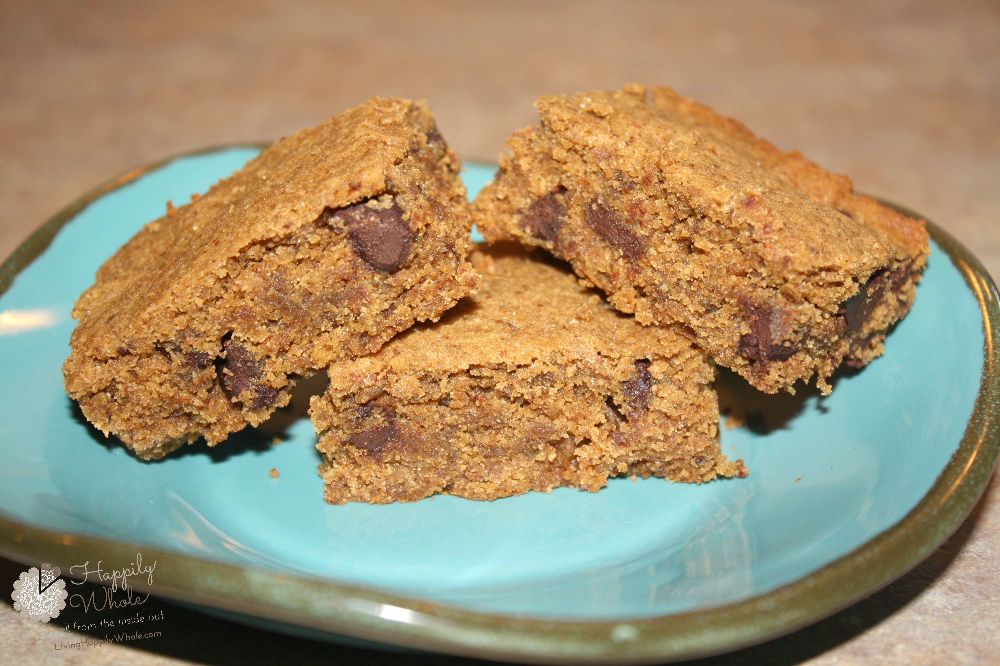 Almond Butter Quinoa Cookie Bars Happily Whole